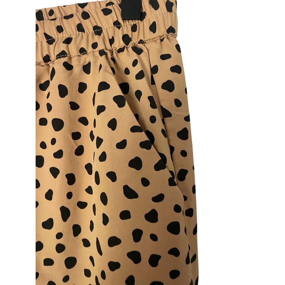 Marine Layer Pull On Pants Cheetah Leopard Print Boho Indie Eclectic Office-S - Picture 5 of 5